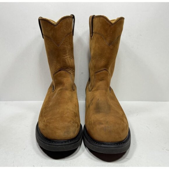 Justin Boots Gore Tex 6604 Original Work Boot Mens 14 D Conductor Brown Farm - Picture 2 of 10